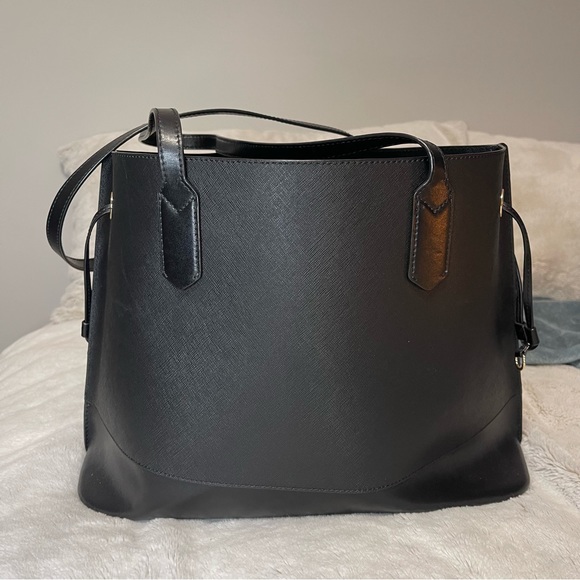 LIKE NEW Michael Kors black/gold tote bag - Picture 5 of 7